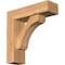 Ekena Millwork Legacy Block Smooth Bracket w/ Offset Brace, Western Red Cedar, 5 1/2"W x 18"D x 18"H BKT0604X18X18LEC05SWR - alternate 1